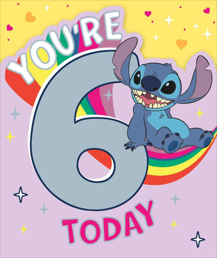 Picture of YOURE 6 TODAY STITCH CARD
